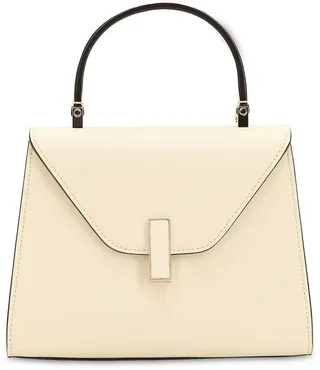 Mini Iside grained leather bag