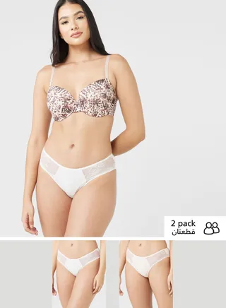 2 Pack High Leg Brief 