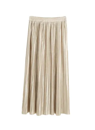High Waist Pencil Skirt Beige 