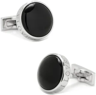 I Love You Onyx Cuff Links