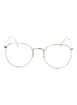 Women's Oval Mirrored Plastic Medical Glasses 