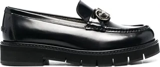 FERRAGAMO- Gancini Leather Brogues