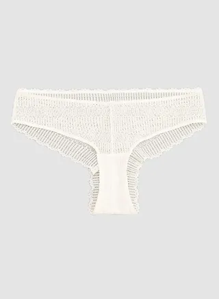 Lace Hipster Briefs Cream 