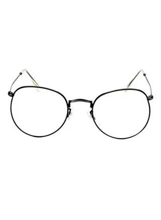 Retro Oval Uv Protection Metal Medical Glasses 