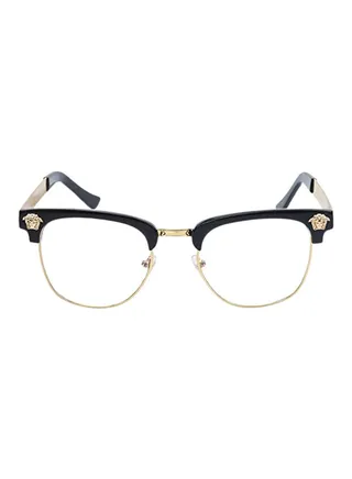 Half Frames Flat Mirror Glasses 