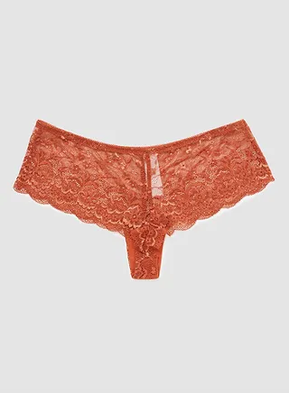 Lace Detailed Boyshorts Bottom Praline 