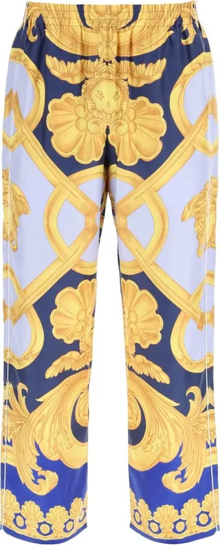 Versace 'barocco 660' Silk Pajama Pants