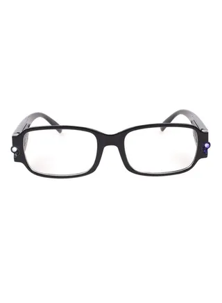 LED Light Magnifier Square Reading Eyeglasses 