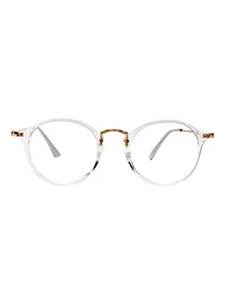 unisex Round Vintage Full Frames Simple Plain Glasses 