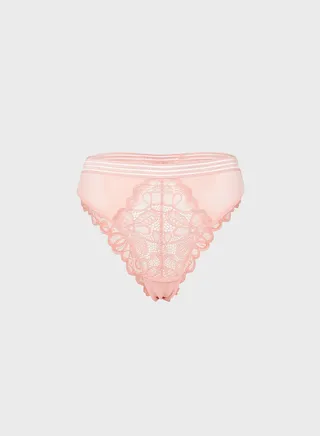 Stripe Lace Brazilian Brief 