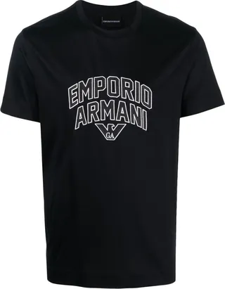 logo-print lyocell-cotton T-shirt