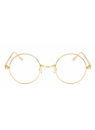 Retro Round Frame Eyeglasses 