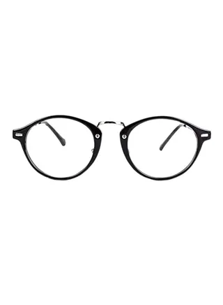 unisex Retro Fashion Round Uv Protection Plastic Medical Glasses 