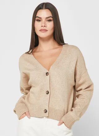 Button Detail Cardigan