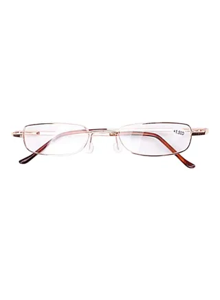 unisex Folding Rectangle Reading Glasses With Pencil Case 