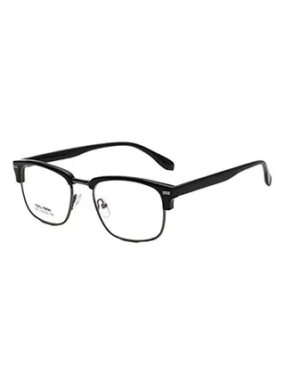 unisex Clubmaster Simple Flat Glasses 