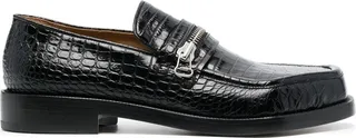 Low Heel Calf Leather Loafers
