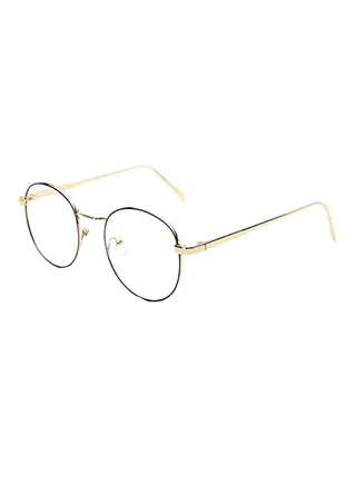 unisex Retro Round Frames Flat Glasses 