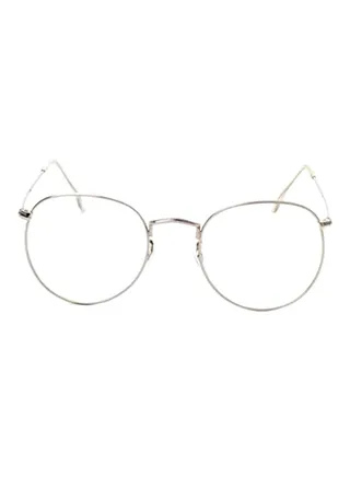 women Oval Mirrored Plastic Medical Glasses 