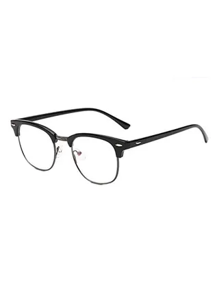 Simple Flat Round Eyeglasses 