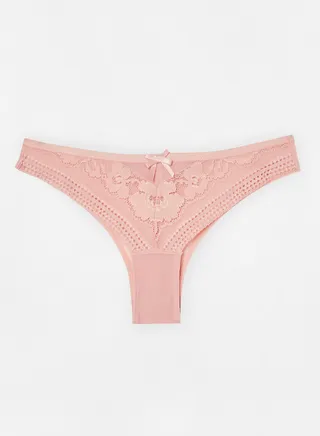 Lace Thong Light Pink 
