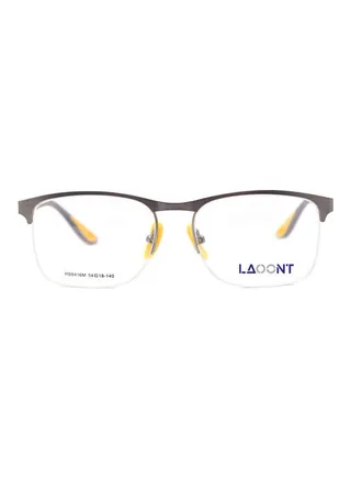Rectangular Semi-Rimless Frame Eyeglasses 