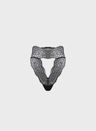 Lace High Leg Brief 