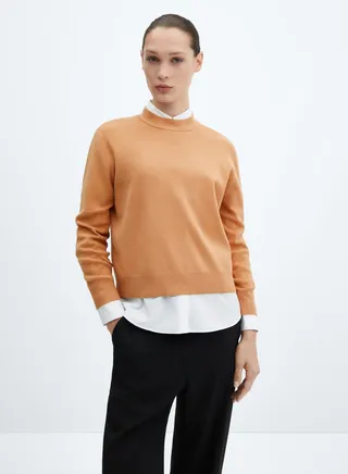 Crew Neck Knitted Sweater 