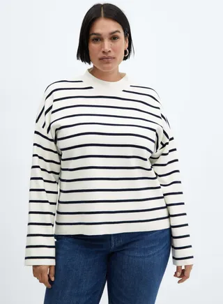 Crew Neck Striped Sweater 
