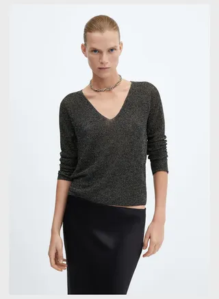 V-Neck Knitted Sweater 