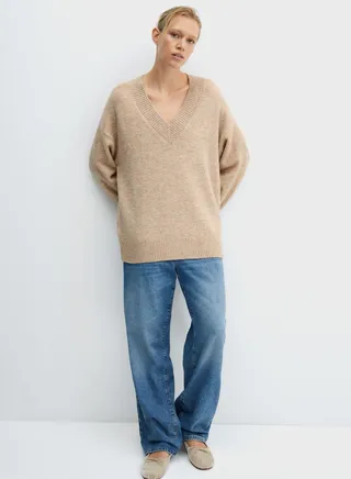 V-Neck Knitted Sweater 