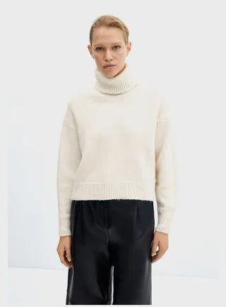 Turtle Neck Knitted Sweater 