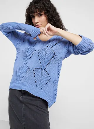 Cable Knit Pattern Sweater 