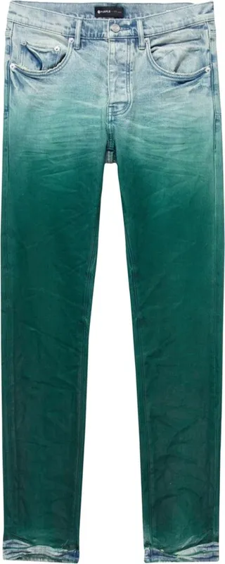 Gradient-Effect Low-Rise Jeans