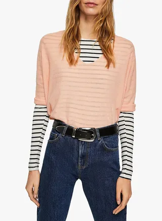 Ramie Sweater Pink 