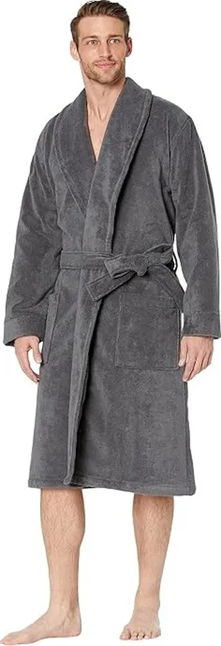 L.L.Bean Organic Terry Cloth Robe Regular (Iron) Men's Robe