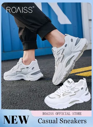 Ladies Sports Shoes Casual Shoes Sports Breathable and Wear-Resistant Low-Top Sneakers Women's Fashion All-Match Platform Sneakers 