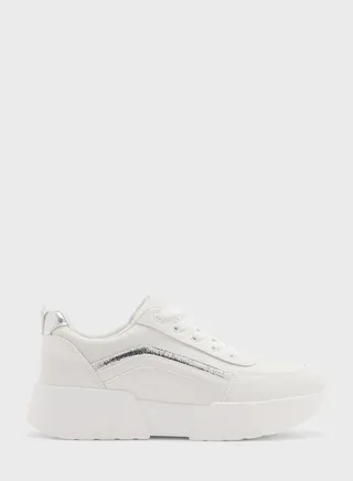 Glitter Detail Stacked Sole Sneaker 