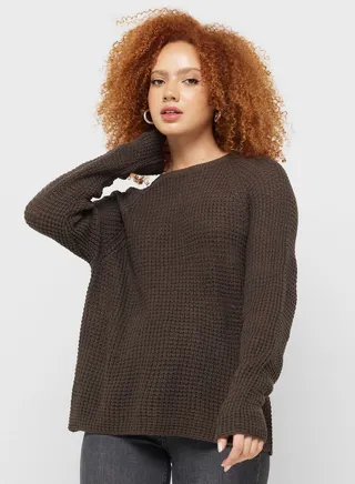 Crew Neck Knitted Sweater 