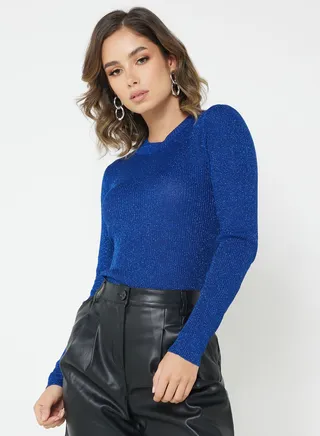 Shimmer Knitted Sweater 
