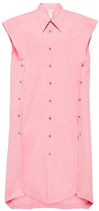Adri cotton and silk shirt dress