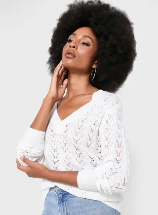 Cable Patterned Sweater
