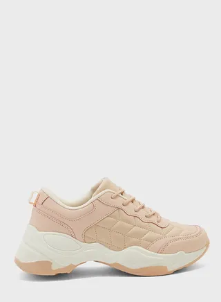 Diamond Print Tonal Sneaker