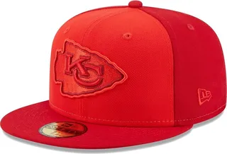 Men's New Era Red Kansas City Chiefs Tri-Tone 59FIFTY Fitted Hat