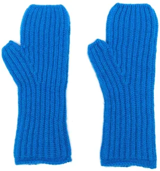 Fisherman's ribbed cashmere gloves