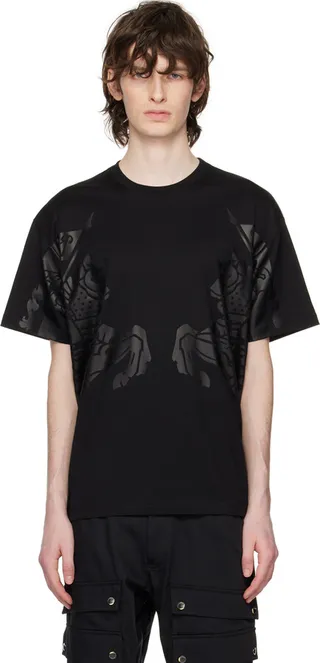 Burberry Black EKD Print T-Shirt