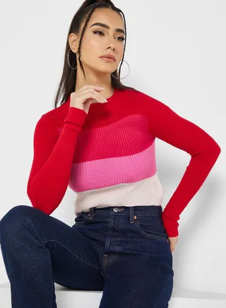 Colorblock Sweater 