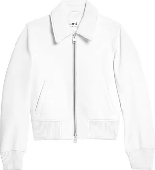 Zip-Up Leather Jacket