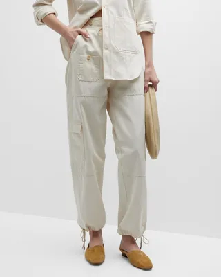 Drawstring Cargo Trousers