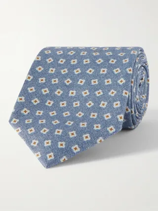 Printed Silk Tie